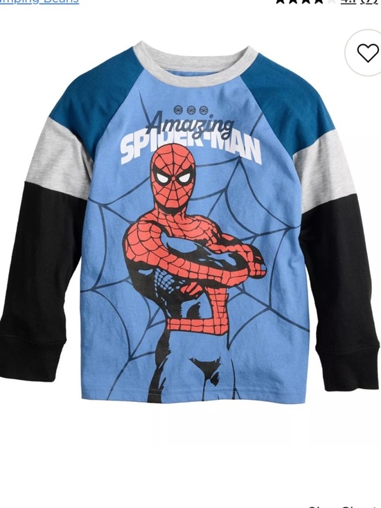 jumping beans Other - jumping beans Blue, Red, Black Spider-Man Graphic Long Sleeve Tee size 12